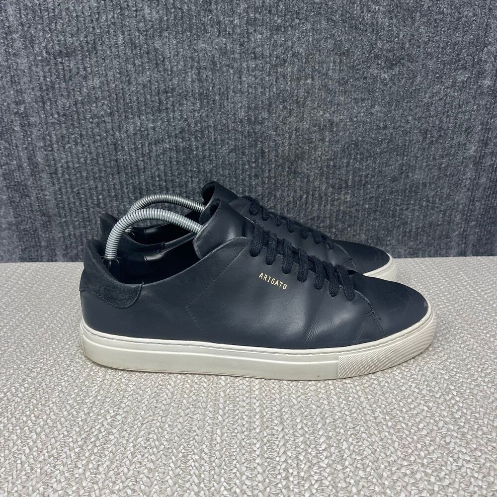 Axel Arigato Clean 90 Black Leather Low Top Casual Shoes Sneakers Mens 10 US